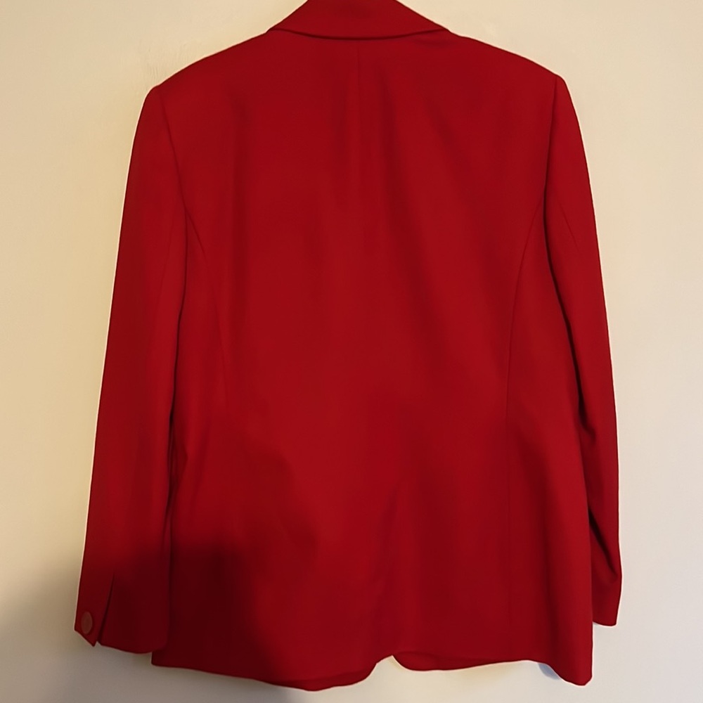 Vintage Pendleton Single Button Virgin Wool Red B… - image 4